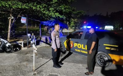 Polsek Purwakarta Polres Cilegon Patroli Dialogis Personil Sabhara pastikan situasi Kamtibmas Kondusif dan Sampaikan himbauan kepada masyarakat 