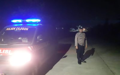 Blue Light Polsek Cilegon Polres Cilegon Patroli Antisipasi Kejahatan Malam Hari