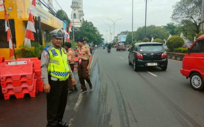 Unit Lantas Polsek Cilegon Dan Dishub Urai Kemacetan