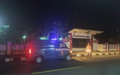 Polsek Anyar Patroli Kewilayahan Blue Light Patroli Mobile Dalam Menjaga Harkamtibmas 