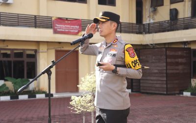 Kapolres Cilegon Pimpin Apel Jam Pimpinan, Tekankan Disiplin Dan Kesehatan Personil