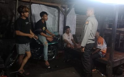 Polsek Cinangka Gelar Patroli Blue Light untuk Jamin Keamanan Masyarakat