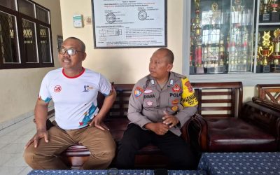 Jalin Silaturahmi Bhabinkamtibmas Polsek Anyar Polres Cilegon Laksanakan Sambang Dewan Guru SMPN 1 Anyar