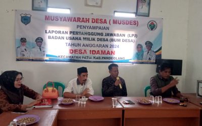 Pemerintah Desa Idaman Selenggarakan Musdes 2025, Kades: Salah Satunya Penyampaian LPJ BUMDes Tahun Anggaran 2024