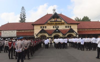 Apel Pagi Pimpinan,Kapolresta Serkot Polda Banten Berikan Penekanan Kepada Personel Apel