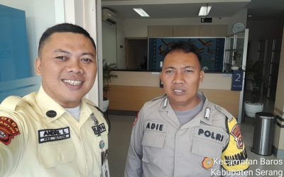 Polsek Baros Polresta Serkot Polda Banten, Melakukan Pengamanan Bank BJB Baros Sekaligus Berikan Himbauan Kepada Nasabah